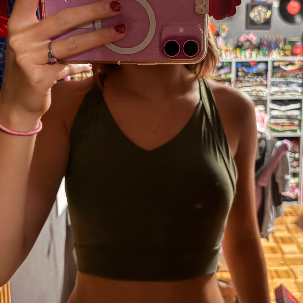 Dark Green Activewear top